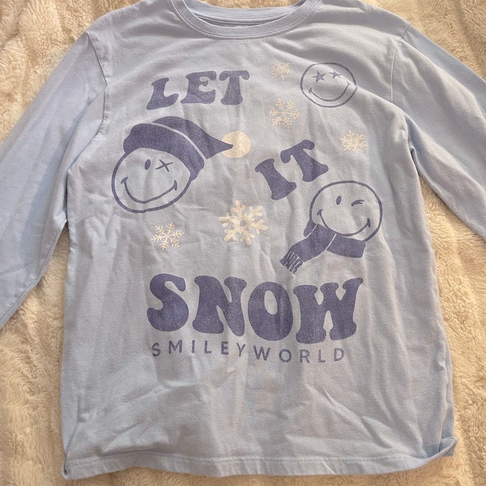 SmileyWorld Kids Blue Long Sleeve Tee 🦢